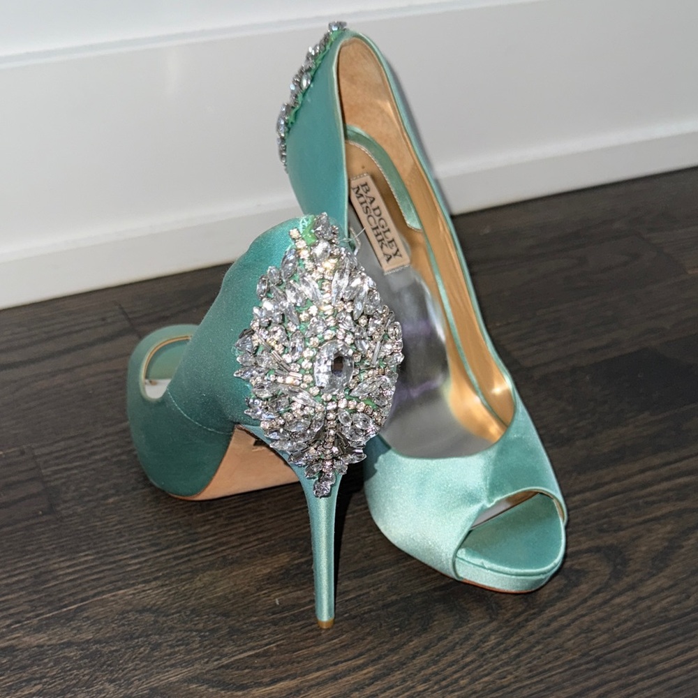 Badgley Mischka Kiara Heels-Authentic-NWOB - Picture 2 of 11